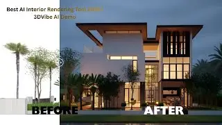 Before vs After Using 3D Vibe AI -How I Create Photorealistic Interiors Using 3DVibe AI