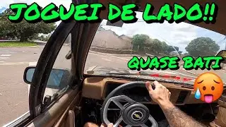 QUE SUSTO!! (Primeira vez fazendo drift com meu chevette 1.6 e quase bati no muro) 🔥🥵