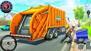 Garbage Trash Truck Realistic Simulator 2026: City Road Dumper Truck Driving! Android Gameplay