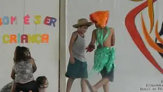 O Curupira  &eacute; apresentado pelo grupo joaninha. O defensor da floresta. RedeICM de Assist&ecirc;ncia Social