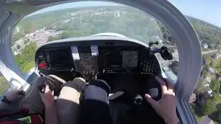 Super Petrel landing at Hampton Airfield - Hampton, NH.