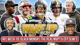 Vintage Aaron Rodgers, Steelers Clinch Playoffs | NFL Week 18, Black Monday & CFP Semis