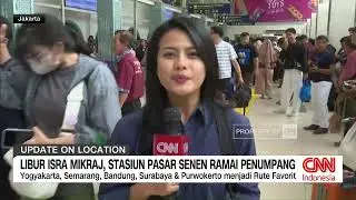 Libur Isra Mikraj, Stasiun Pasar Senen Ramai Penumpang