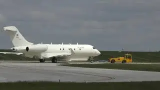 Close ups of 1326 UAE New Intelligence gathering Plane at Cambridge UK 14may2020 113p after engine