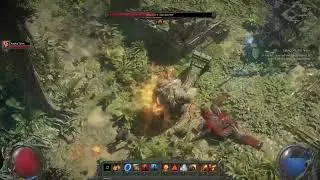 Path of Exile 2 Act 3 Fire Sorceress Part 1 Mighty Silverfist, one of the trickiest one shotter boss