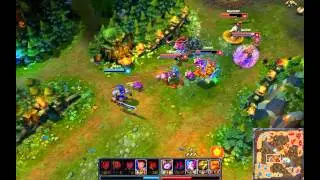 League of Legends - 2 Pentas with Jinx in one ranked game (slow)