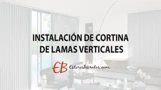 Instalaci&oacute;n de cortina vertical a pared o frontalmente