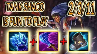 FULL GAMEPLAY TANK SHACO JUNGLE S14 - VERY SATISFYING BUILD