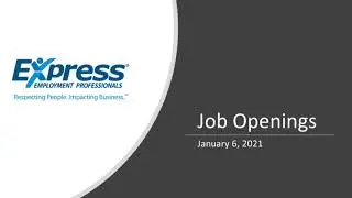 Express Pros Dickson/Clarksville Tennessee Open Jobs for January 2021
