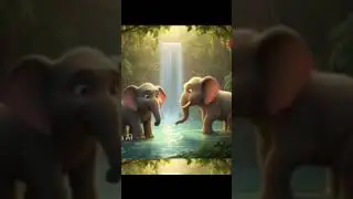 #elephant and lion friendship#friendship#youtubeshorts #aifunda #ytshorts#animalsstory