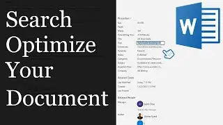 Why add metadata to a MS Word document?