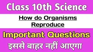 Cbse Board 2020 || Science class 10 important question || Science Class 10 How do organism reproduce