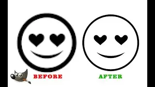 [ENG] How to reduce line thickness of low resolution image in Gimp