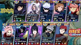 JUJUTSU KAISEN SQUAD VS NARUTO SHIPPUDEN SQUAD (5V5) | BATTLE OF ANIME'S SKIN WHO WIN? 