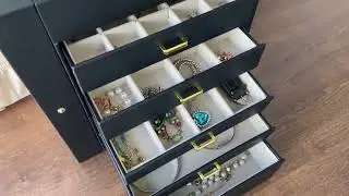 AKOZLIN Huge Jewelry Box Organizer / Jewelry Storage Case For Women Ring Necklace Earring Organizer
