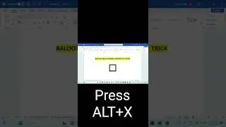 Ballot Box Symbol #msword #computer #shortvideo #keyboard #symbols #shorts