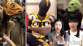 I Can't Believe it...😱 | Koreans React to Insane New York City Subway Videos | Rot In Bed