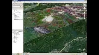 100k scale surface overlay using Google Earth