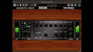 Testing Nembrini's new Acoustic Voice Preamp app