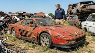 ASMR POV 4K Car Restoration Full Rebuild of Ferrari Testarossa 1987 from Abandoned to Looking New
