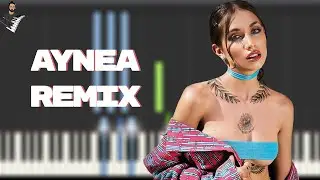 FMK, Maria Becerra, Beret - AYNEA REMIX | Instrumental Piano Tutorial / Partitura / Karaoke / MIDI