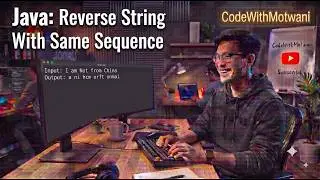 Reverse a String While Maintaining the Same Word Sequence Using Java