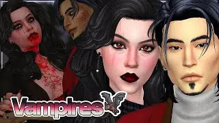 Creating Sinister VAMPIRES in The Sims 4 🦇⚰️ | Spooky Season CAS Challenge