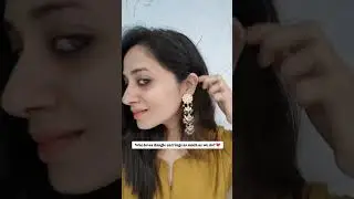 Long Danglers Earrings, Long Earrings for Women, Green Earrings, Shaadi Earrings #ytshorts