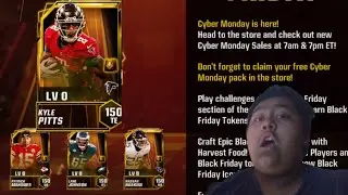 New Cyber Monday Kyle Pitts in Madden Mobile 23!!! + Black Friday Iconic Pull Pack and 2 Iconics!!!