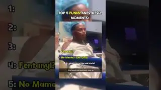TOP 5 FUNNY ANESTHESIA MOMENTS CAUGHT ON CAMERA! 😂😂 #shorts