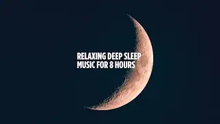 Deep Sleep Music- 8 Hours Ambient Sounds | Slow Red Moon Rotation- Begins to Fade to Black After 1 H
