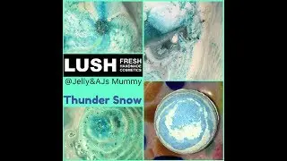 LUSH Thunder Snow bath bomb