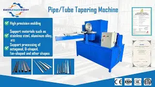 Square cone D shape cone pipe tapering machine for table chair legs#square #furniture #tapering