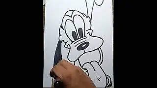 Disney Pluto drawing