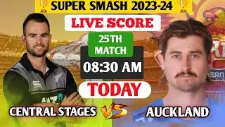 🔴Super Smash Live | Auckland vs Central Stags live | Super Smash T20 2023 | Super Smash League
