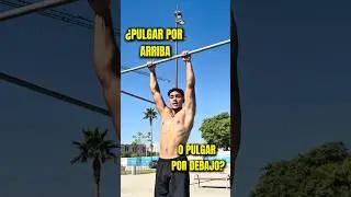 👉&iquest;Dedo pulgar por arriba o por debajo de la barra? &iquest;Qu&eacute; agarre utilizas t&uacute;?🔥 #calistenia #fitness