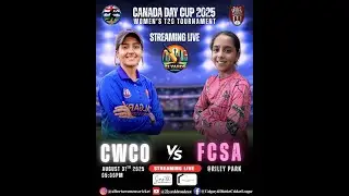 LIVE | 2025 AWCL Canada Day Cup | CWCO Vs FCSA