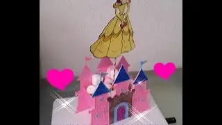 DIY Como hacer Centro de Mesa de Castillo Princesa bella