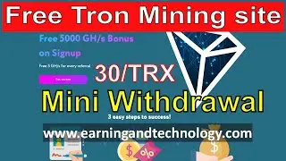 Free Tron mining site 2022 l Earn free tron coin cloud mining site 2022 l #trxmining