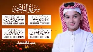سورة الفاتحة - سورة يوسف - سورة مريم - سورة يس - الرحمن - تلاوة بصوت يريح القلب - عبد الله شعبان