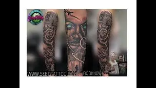 Full sleeve done by Rucky @seedtattoo