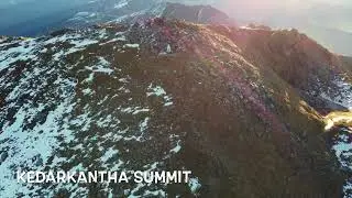 Most popular winter trek in India | Kedarkantha Peak | All camps & Summit | Drone View