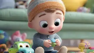 Little Wheels, Happy Day | Cute Baby Playing with Toy Cars |