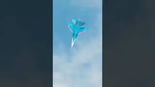 KULBIT maneuver performed by Su35 flanker of Russian Knights aerobatic team🇷🇺 #shorts