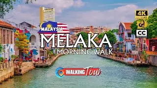 Melaka River, Malaysia 🇲🇾 Morning Walk Through Heritage Streets | 4K Walking Tour