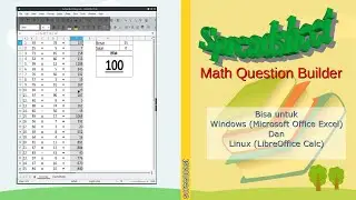 Generator Soal Berhitung dengan Spreadsheet | bisa windows ms excel atau linux libre office calc