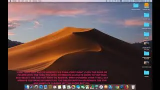 HOW TO DELETE FILE OR DOCUMENT TAGS IN MAC OS MOJAVE
