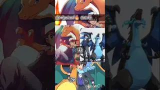 🤯ash vs Alain Charizard 🔥 #anime #pokemon #pok&eacute;mon #shortvideo #viral #shorts #charizard #animation