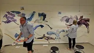 Billedkunst for voksne maler tr&aelig;skon&aelig;bstorke
