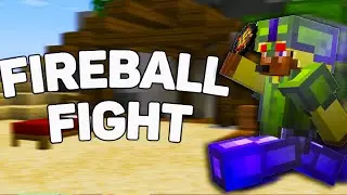 Minecraft fireball fight #minecraft #bedwars #gaming